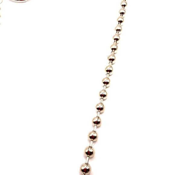 Metal Beaded Wallet Or Chain 21 Inches Long - Picture 6 of 9